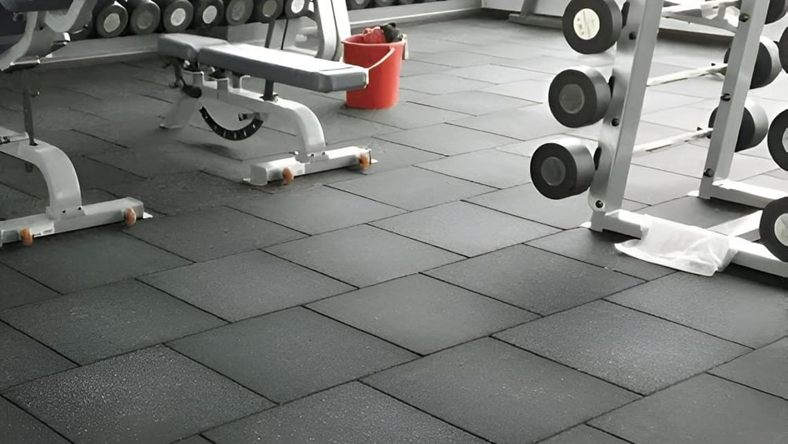 Rubber tiles for Gym