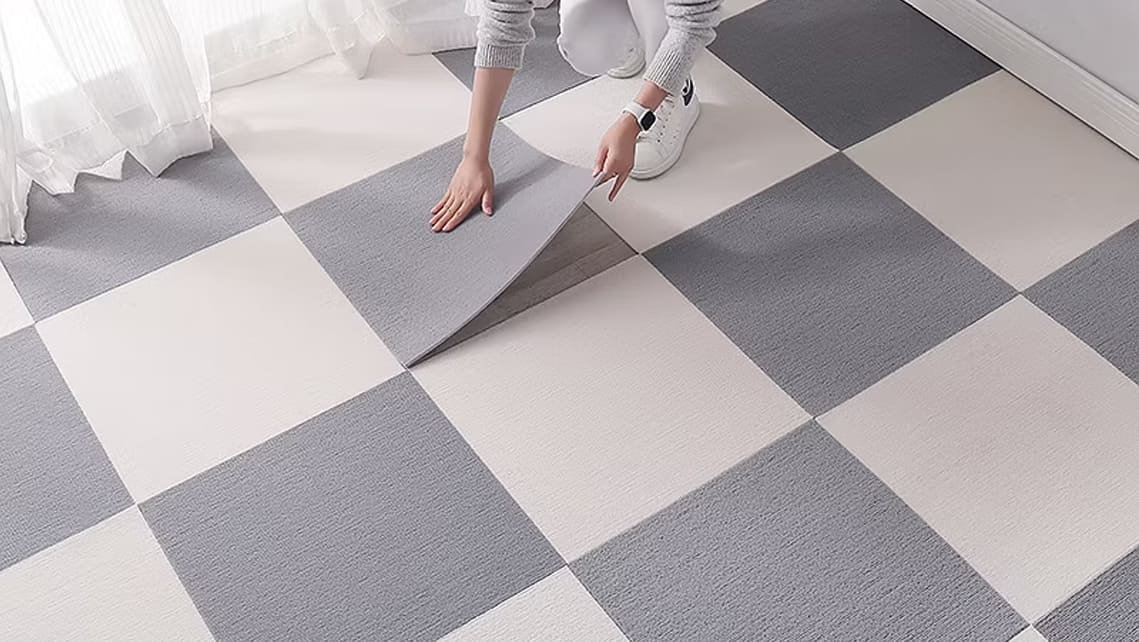 Nylon carpet tiles for commercial applications