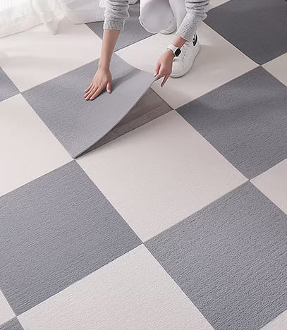 Nylon carpet tiles for commercial applications