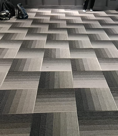 Polypropylene carpet tiles for commercial applications
