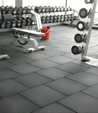 Rubber tiles for Gym